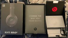 Beats by Dr. Dre Beats Solo3 Wireless Headphones Black Box And Accessories Only