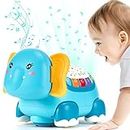 hahaland Baby Toys 6-12-18 Months Development - Toddler Toys for 1 2 Year Old Boys Girls, Baby Crawling Toys with Music Light and Projector, Tummy Time Toys Baby Boy Girl Gifts for 1 2 Year Old