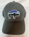Patagonia Bison Buffalo Logo Mesh Trucker Snapback Hat Cap Gray One Size