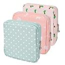 Vin Beauty 3Pcs Pad Bag for Period, Sanitary Napkin pad Pouch, First Period Pouch,Portable Menstrual Pad Pouch Feminine Menstruation First Period Bag for Teen Girls & Women, for Period for School