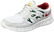 Nike Mens Free Run 2 White/Cinnabar-Gorge Green-Amarillo Running Shoe - 8 UK (537732-102)