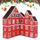 FLYAB 25PCS Christmas Advent Calendar Boxes to Fill 24 Days Countdown to Christmas Gift Boxes for Kids Adults DIY Christmas Cardboard Number Boxes Empty Christmas Countdown Calendar for Xmas Holiday