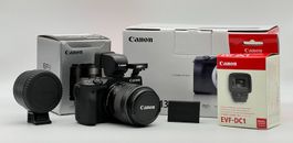 Cámara digital Canon EOS M3 24 MP, EVF-DC1, EFM 18-55 IS STM, accesorio de montaje EF, batt