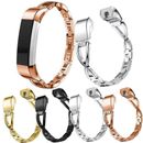 Girl Lady Diamond Strap Replace Metal Stainless Steel Watch Band For Fitbit Alta