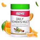 OZIVA Daily Women’s Multivitamin Tablets | Multivitamins for Women’s Daily Energy, Holistic Health & Hormonal Balance | with 23 Daily Multivitamins & Minerals, Shatavari, Brahmi, 60 Capsules