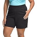 Just My Size Women's Plus Cotton Jersey Pull-On Shorts - 1X Plus - Black