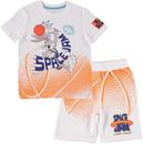 Boy's Space Jam Shorts and T-Shirt Set - Space Jam Boys Basketball Clothing set