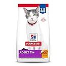 Hill's Science Diet Adult 11+ Chicken Recipe Dry Cat Food, 3.5 lb Bag