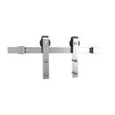 78 in Solid Steel Rolling Barn Door Hardware Kit for Single Wood Doors w/ Routed Floor Guide Architectural Products by Outwater L.L.C | Wayfair