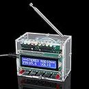DONGKER Kit radio FM, projets de soudure, kit électronique DIY, radio numérique avec écran LCD, FM 87-108 MHz, kit d'expériences de soudure, récepteur sans fil pour apprendre et enseigner