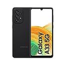 Samsung A33 5G + 4G LTE (128GB+6GB) 6.4" 48MP Quad Camera Factory Unlocked (NOT Verizon Boost At&t Cricket Straight) SM-A336M/DSN (25W Charging Cube Bundle, Awesome Black)