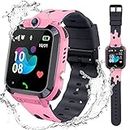 tykjszgs Waterproof Kids Smart Watch LBS Tracker - Boys Girls for 3-12 Year Old with SOS Camera Alarm Call Camera 1.44'' Touch Screen SOS Electronic Toy Birthday Gifts