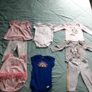 Disney One Pieces | Baby Girl Clothes Lot Of Six Size 6-9 Months Minne Mouse/Easter Bunny | Color: Gray/Pink | Size: 6-9mb