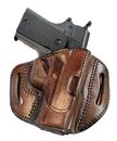 Leather Holster Colt 1911 4" Barrel Right Handed TX-BH3-212 Dark Brown