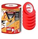 KLAPiT WATERPROOF: High Precision Masking Tape, Industrial Painter’s Tape, 24mm x 50m - Perfect for Automotive Refinish, Home, Arts, Crafts, DIY Projects & More! [Red, 6 Rolls]