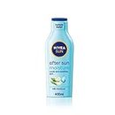NIVEA SUN After Sun Moisturising Soothing Lotion (400 ml), Cooling Moisturiser with Aloe Vera, Naturally Soothing After Sun Care with 24-Hour Effectiveness