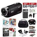 Sony HDR-CX405 1080p Full HD 60p Handycam Camcorder w/Two 32GB SD Cards & Li-ion Battery Bundle