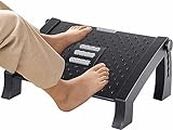 Arcanine Under Desk Foot Rest-Adjustable Height, Massage Textured Surface, Teardrop Curved Design Foam Office Footrests,Help for Blood Circulation of Legs at Home, Office,to Relieve Lumbar, Back, Knee