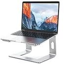 BESIGN LS03 Aluminum Laptop Stand, Ergonomic Detachable Computer Stand, Riser Holder Notebook Stand Compatible with Air, Pro, Dell, HP, Lenovo More 10-15.6" Laptops, Silver