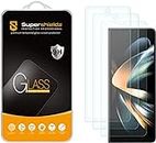 Supershieldz (3 Pack) Designed for Samsung Galaxy Z Fold 4 5G (Front Screen Only) Tempered Glass Screen Protector, 0.33mm, Case Friendly, Anti Scratch, Bubble Free