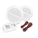 Power Dynamics Bluetooth Ceiling Speakers and Amplifier System for Kitchen Bathroom Home Audio Wireless