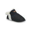 Women's Textured Knit Ankleboot Slippers by GaaHuu in Charcoal Grey (Size MEDIUM 7-8)