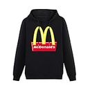 Men's Hoody McDonalds Fast Food Golden Arches Symbol Vintage Logo Hoodies Pullover Long Sleeve Sweatshirts L