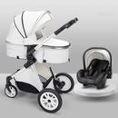 3 IN 1 Baby Stroller Baby Carriage,Baby Stroller High Landscape Reclining Light