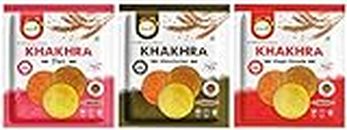 PURVA Special Baked Diet, Magic Masala, Manchurian Khakhra Combo Gujrati Indian Snacks Healthy 100% Natural Ingredient Diet Friendly Pack Of 3 600 Gm