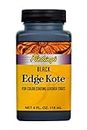 Fiebing's Edge Kote Black Leather Paint (4oz) - Leather Edge Paint for Shoes, Furniture, Purses, Couches - Flexible, Water Resistant, Semi Gloss Color Coating Leather Dye to Protect Natural Edges
