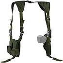 Feyachi Airsoft Pistol Holster,Shoulder Gun Holster Adjustable for Most Kinds of Pistols（Army Green）