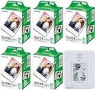 Instax Fujifilm Instax Mini Instant Camera Film: 100 Shoots Total, (10 Sheets x 10) Bundle with Slinger 64 Pocket Mini Instax Photo Album - Capture Memories Anytime, Anywhere