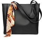 TURGUT PU Leather Fashion Top Handle Handbags/Purse | Shoulder Tote Bags for Women and Girls (Black)