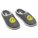 Borussia Dortmund BVB - Pantofole in feltro grigio argento, 36/37 EU, grigio argento
