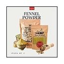 Kanz & Muhul Freshly Ground Fennel Powder (Saunf Powder 450 Gm), Organic, Natural Variyali Powder Farm-Picked Sounf helps flush the body of excess fluids through its diuretic properties - 450 Grams (1 Pack)