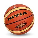 Nivia Pro Touch Basketball | 14 Panel | Laminated Composite Leather Material | Suitable for Indoor Surfaces | International Match Basketball | for Men/Women | Size - 6 (Multicolour)