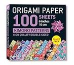 Origami Paper 100 sheets Kimono Patterns 6" (15 cm): High-Quality Double-Sided Origami Sheets Printed with 12 Different Patterns (Instructions for 6 Projects Included)