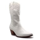 Womens Tall Stitched Western Cowboy Cowgirl Mid Calf High Rodeo Dress Boots