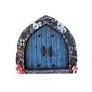 LICHENGTAI Puerta de árbol de hadas en miniatura, enano místico para el hogar, miniatura mágica, puerta de elfo, cuento de hadas 3D, hecho a mano, regalos para niños, miniatura, juego de puerta de