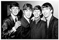 The Beatles Poster 24x36 | Landscape Black And White | Home Decor For Living Room, Dining Room, Office, Dormitory, Hallway, Home Office, Early 1960's Photo