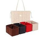 LinerLink Taschen-Organizer für MCM Medium Liz Shopper Bag(36 x 28 x 17 cm (L x H x T), handgefertigter Tascheneinsatz (Braun, Stil C),
