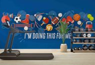3D Fitness Sports Equipment Wall Murals Wallpaper Murals Wall Sticker Wall 11