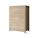 Artiss 5 Chest of Drawers Dresser Tallboy Storage Cabinet Bedroom Pine MAXI