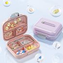 Pill Organizer Mini Storage Weekly Tablet Container Sealed Travel Medicine Box