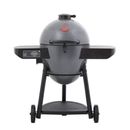 Char-Griller Kamado Charcoal Grill 445-Sq-In Cooking Space Gray w/ Fixed Shelf