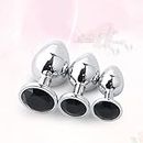 XaiYimee 3-Piece Creative Round Black Crystal Base for Men And Women Ƀ TT PL ụ g Toy Gift Box