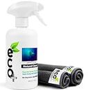 Ecomoist Screen Cleaner 500ml with two Microfibre Towels 40x40cm and 20x20cm Ecofriendly Cleaning Best for LCD LED HDTV Computer Monitors TV iPad iPhone Tablet Smartphone Laptops (500ml)