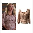 Madewell Tops | Aso Mandy Young Sheldon Blouse The Big Bang Theory Bouquet Floral Peplum Blouse | Color: Pink | Size: M