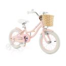 14-Inch Kids Bike with Training Wheels and Adjustable Handlebar Seat-Pink - Col