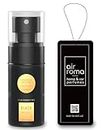 AIR ROMA Black Musk Premium Car Perfume | Fine Fragrance Car Air Freshener | Anti Tobacco Anti Odour Technology | Car Accessory Interior Fabric Spray | 400+ long lasting Air Freshener Scent (65 ml)